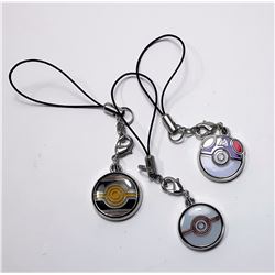 #8 - LOT OF 3 POKÉMON CHARMS