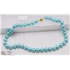 Image 1 : #32-SEA SHELL PEARL 10MM NECKLACE 17"