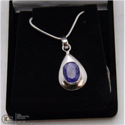 #13-NATURAL BLUE SAPPHIRE PENDANT
