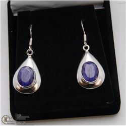 #14-NATURAL BLUE SAPPHIRE EARRINGS