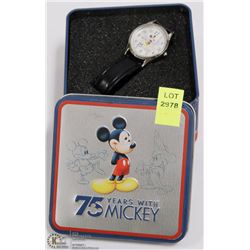 75 YEARS WITH MICKEY COLLECTOR WATCH IN TIN