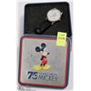 Image 1 : 75 YEARS WITH MICKEY COLLECTOR WATCH IN TIN