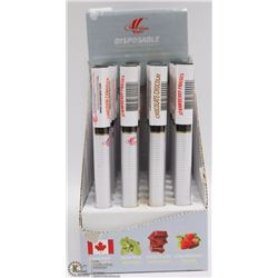 BOX OF 24 DISPOSABLE ELECTRONIC CIGARETTES