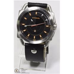 NEW DIESEL LEATHER STRAP MEN WATCH MSRP 189.99