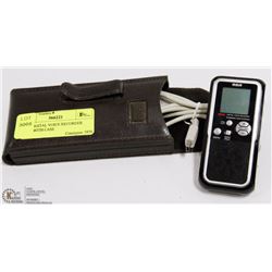 RCA DIGITAL VOICE RECORDER 512M  WITH CASE