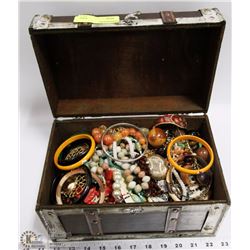 TREASURE CHEST FULL OF JEWELRY