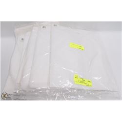 LOT OF 7 WHITE XXL POLYPROPYLENE COVERALLS