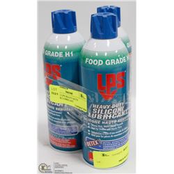 LOT OF 3 LPS HEAVY DUTY SILICONE LUBRICANT