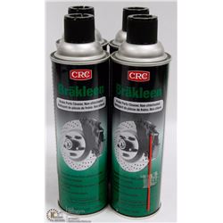 LOT OF 4 CRC BRAKLEEN NON-CHLORINATED BRAKE PARTS
