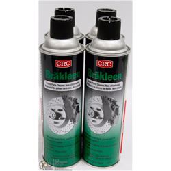 LOT OF 4 CRC BRAKLEEN NON-CHLORINATED BRAKE PARTS