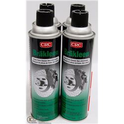 LOT OF 4 CRC BRAKLEEN NON-CHLORINATED BRAKE PARTS