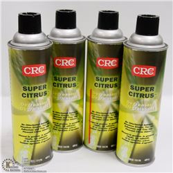 LOT OF 4 CRC SUPER CITRUS DEGREASER