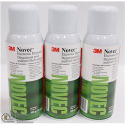 3 CANS OF 3M NOVEC ELECTRONIC DEGREASER