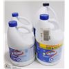 Image 1 : LOT OF 4 CLOROX 2.8L DISINFECTING BLEACH