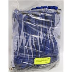 BUNDLE OF POLYKNIT BLUE LATEX GLOVES SIZE 11