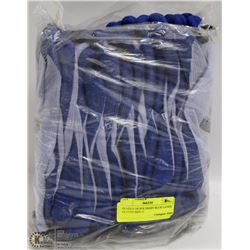 BUNDLE OF POLYKNIT BLUE LATEX GLOVES SIZE 11