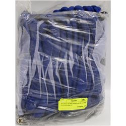 BUNDLE OF POLYKNIT BLUE LATEX GLOVES SIZE 11