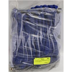 BUNDLE OF POLYKNIT BLUE LATEX GLOVES SIZE 11