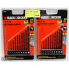 Image 1 : TWO BLACK AND DECKER DRILL BIT SETS