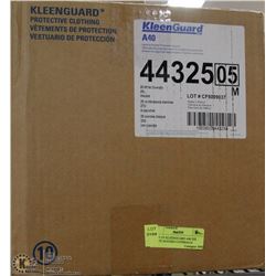 CASE OF KLEENGUARD A40 2XL WHITE HOODED COVERALLS