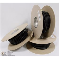 3 SPOOLS OF 1/4" WIRE LOOM TUBING