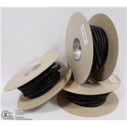 3 SPOOLS OF 1/4" WIRE LOOM TUBING