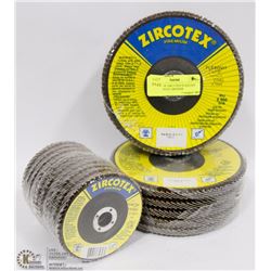 BUNDLE OF ZIRCOTEX FLEXOVIT 7"X7/8" ANGLE GRINDER