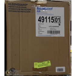 CASE OF KLEENGUARD A20 2XL WHITE HOODED COVERALLS