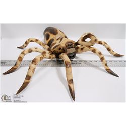 WOOD SPIDER WALL HANGING