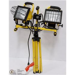DOUBLE HALOGEN WORK LIGHT WITH TRIPOD STAND