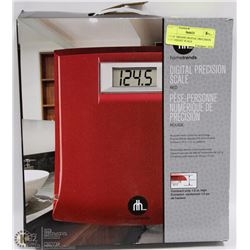 HOME TRENDS DIGITAL PRECISION RED WEIGHT SCALE