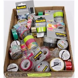 FLAT WITH MANY SCOTCH BRAND EXPRESSIONS TAPE INCL