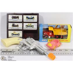 1966 K-19 MATCHBOX TIPPER TRUCK/VINTAGE TOY GUN+