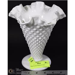 MILK GLASS HOBNAIL VASE