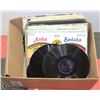 Image 1 : BOX OF RECORDS INCL 33 AND 78 RPMS INCL PAUL ANKA,