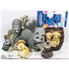 Image 1 : BOX OF ASST GARDEN ORNAMENETS INCL PUPPIES,