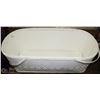 ANTIQUE WHITE WICKER BASSINET