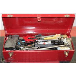 TOOL BOX WITH ALL CONTENTS INCL MANY TOOLS &MORE