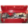 TOOL BOX WITH ALL CONTENTS INCL MANY TOOLS &MORE