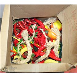 LOT OF HANGING  MEXICAN PEPPERS