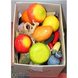 LOT OF HANGING  MEXICAN FRUIT