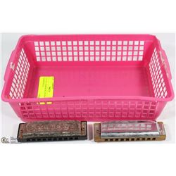 LOT OF 2 HORNER BLUES BAND HARMONICAS