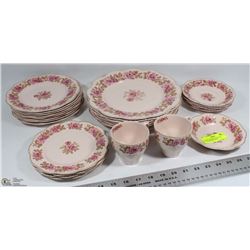 27PC J&G MEAKINS ROSA SOL ENGLAND PINK CHINA