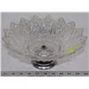 Image 1 : IRIDESCENT GLASS PEDESTAL FRUIT BOWL