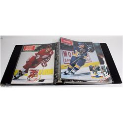 BINDER WITH BECKETT HOCKEY MAGAZINES WITH STEVE