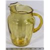 Image 1 : VINTAGE AMBER GLASS JUICE PITCHER