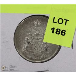 1965 CANADIAN 50 CENT SILVER COIN