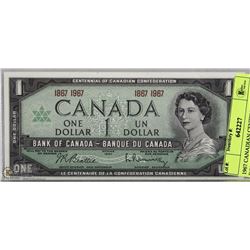 1967 CANADIAN CENTENNIAL ONE DOLLAR BILL