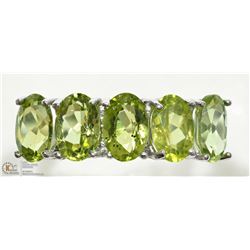 10K WHITE GOLD 5 AUGUST BIRTHSTONE PERIDOT RING