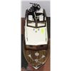 Image 2 : LARGE HANDMADE WOODEN REMOTE CONTROL BOAT MADE